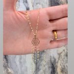 اویز شرابه ای گل رز