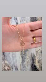 اویز شرابه ای گل رز
