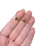 گوشواره حلقه ای اویز مربع